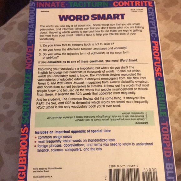 Princeton Review Word Smart - Picture 2 of 3